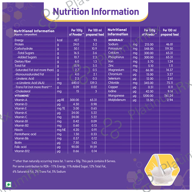 Nestle Resource Diabetic Supplement With Protein, Fibre & Low GI - Flavour Vanilla Powder 400 Powder