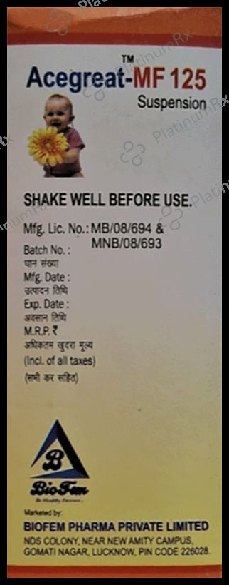 Acegreat MF 125/50mg Oral Suspension 60ML