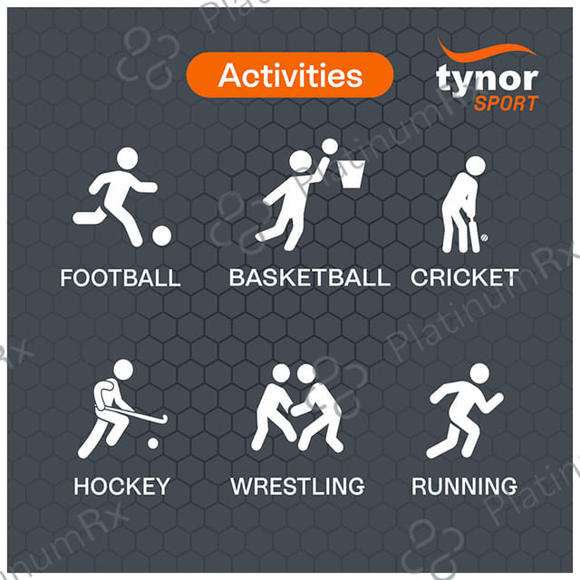 Tynor Knee Wrap (Neo) Universal Orange & Black