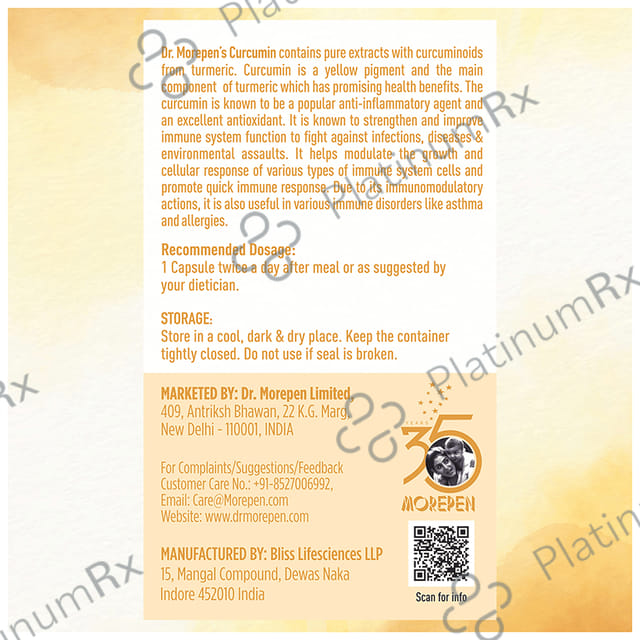 Dr. Morepen Curcumin Veg Capsule