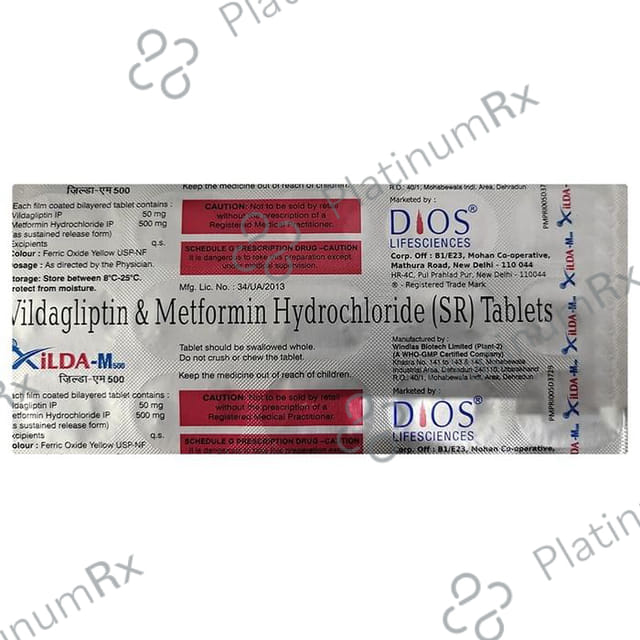 Xilda M 500mg Tablet SR 15s