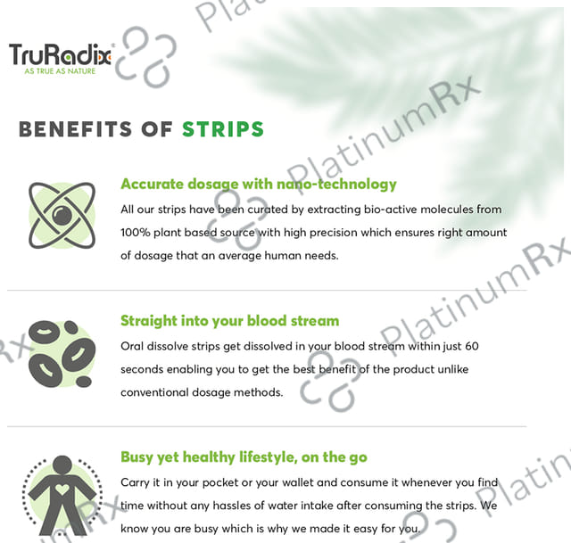 TruRadix Vegan Vitamin D3 Rapid Oral Dissolve Strip 30s