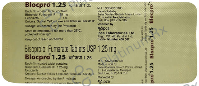 Blocpro 1.25mg Tablet 10s