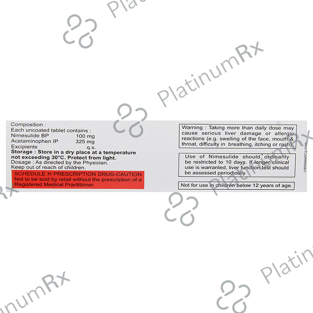 Nobel Plus 100/325mg Tablet 10s