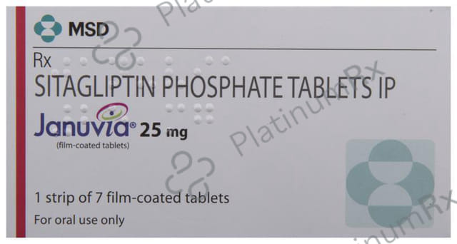 Januvia 25mg Tablet 7s