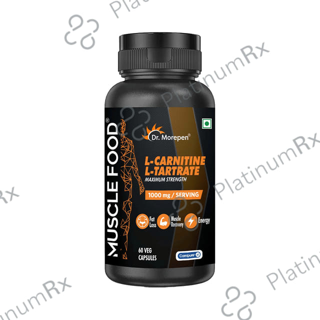 Dr. Morepen L-Carnitine L-Tartrate 1000mg Veg Capsule