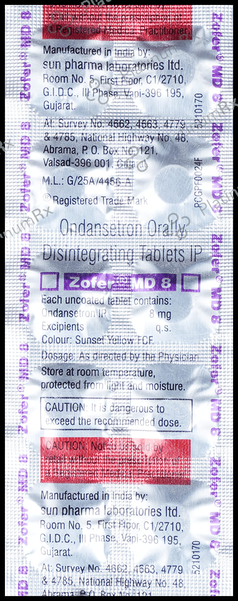 Zofer 8mg Tablet 10s