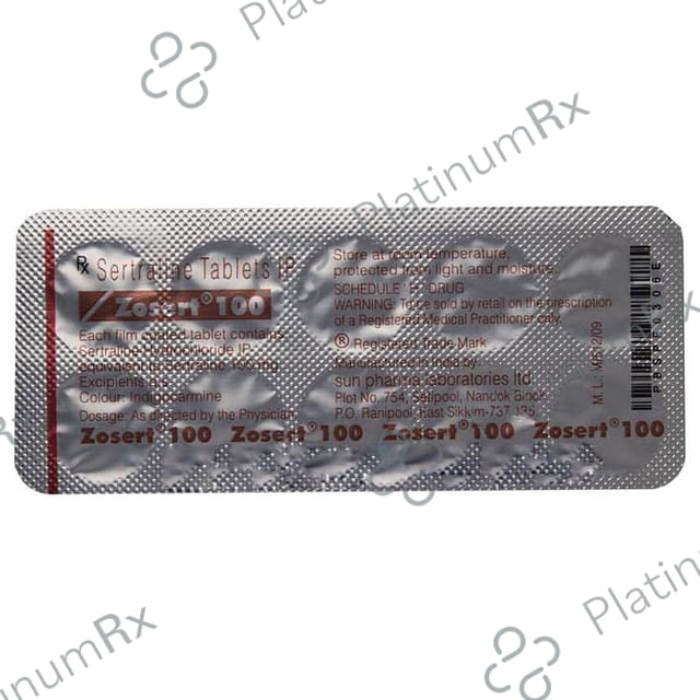 Zosert 100mg Tablet 10s