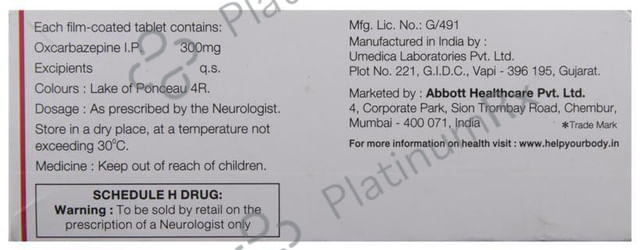 Oxmazetol 300mg Tablet 10s