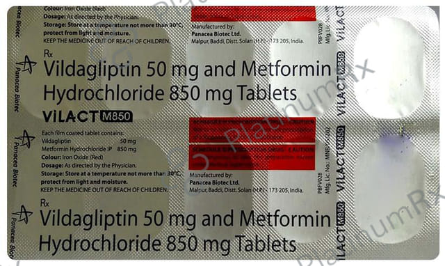 Vilact M 50/850mg Tablet 10s