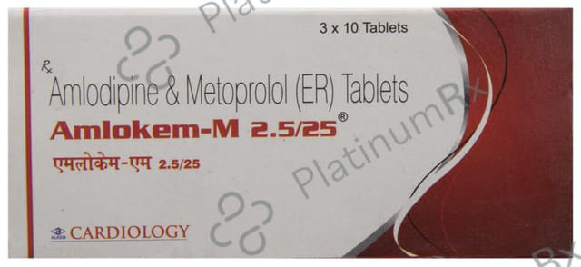 Amlokem M 2.5/25mg Tablet 10s