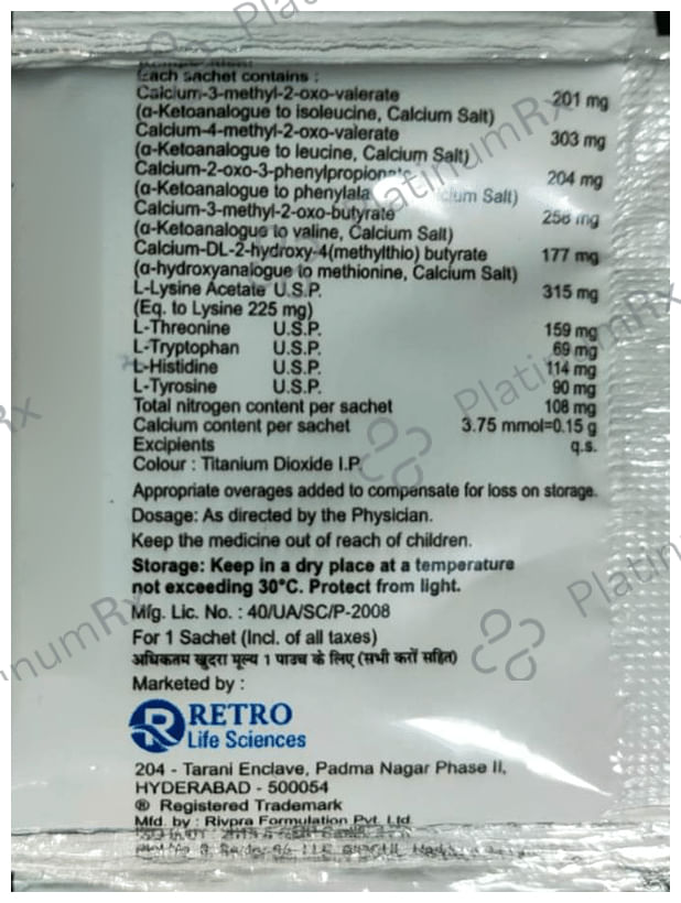 Retroalfa Sachet 2.7gm