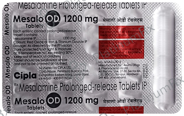 Mesalo OD 1200mg Tablet 10s