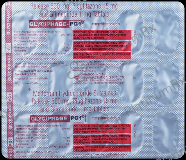 Glyciphage PG 1mg Tablet SR 15s