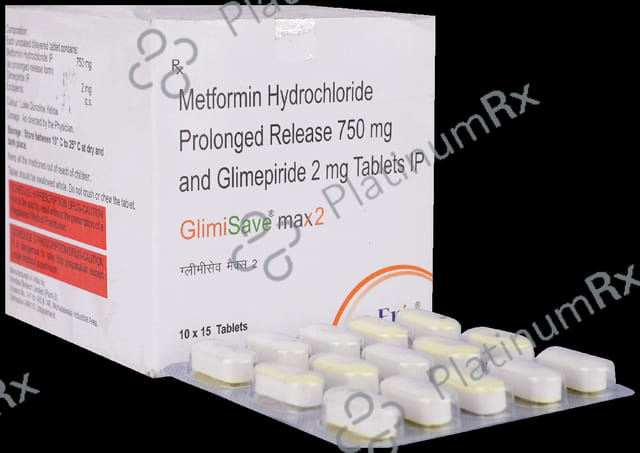 Glimisave Max 2/750mg PR Tablet 15s