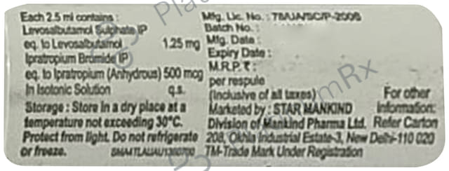 Ipralungs 1.25mg Respules 1X2.5ml