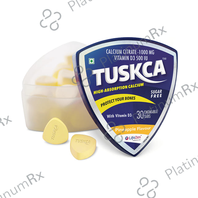Tuskca Chewable Sugar Free Tablet Pineapple