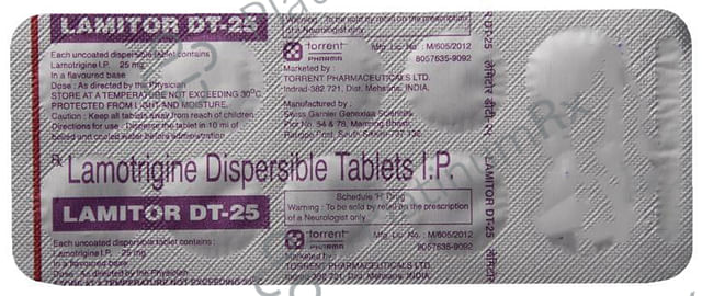 Lamitor DT 25mg Tablet 10s