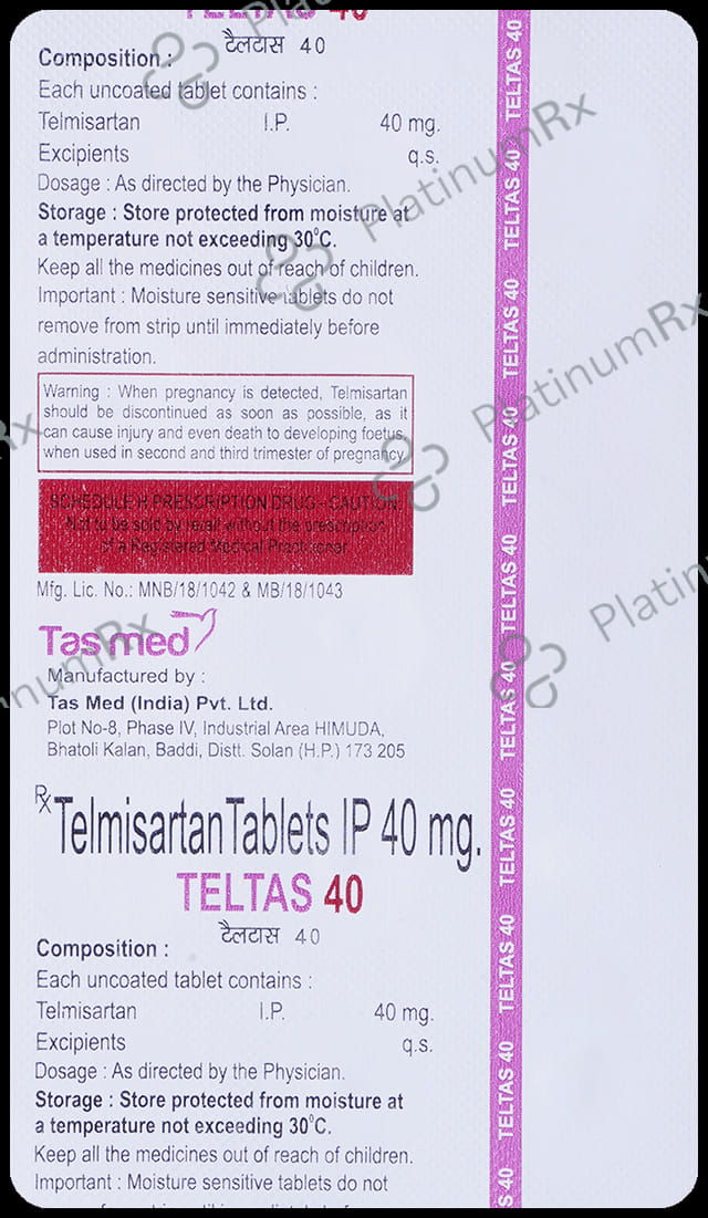 Teltas 40mg Tablet 15s
