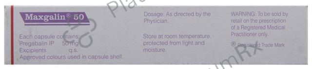 Maxgalin 50 Capsule