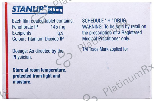 Stanlip 145mg Tablet 10s