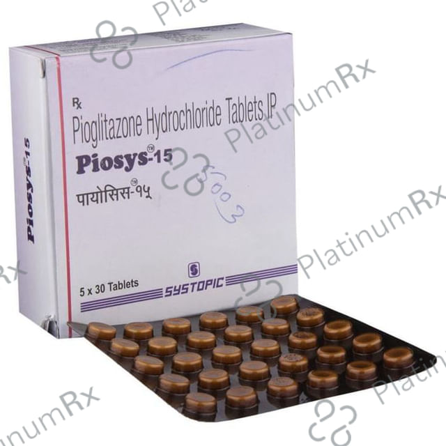 Piosys 15mg Tablet 30s