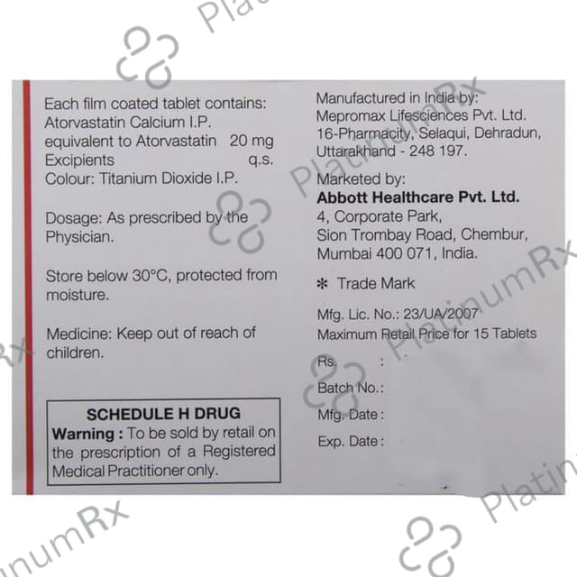 CAAT 20mg Tablet 15s
