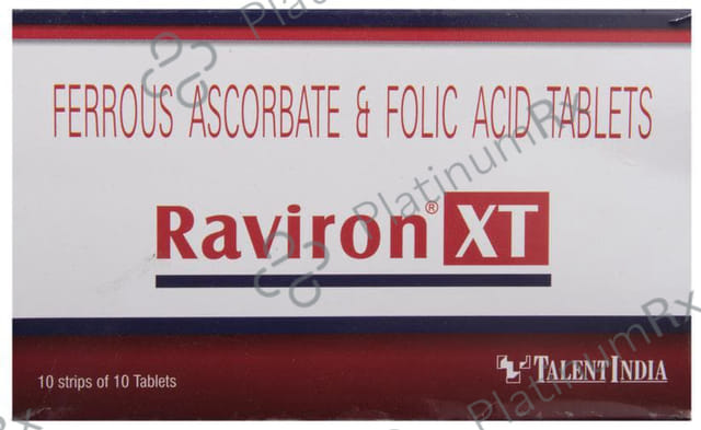 Raviron XT 100mg/1500mcg Tablet 10s