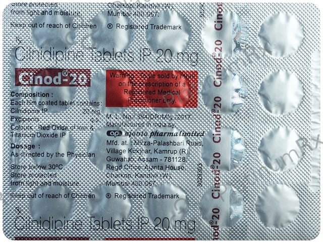 Cinod 20mg Tablet 20s