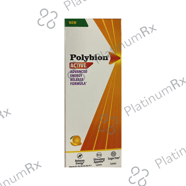 Polybion Active Sugar Free Mango Flavour Syrup 150ml