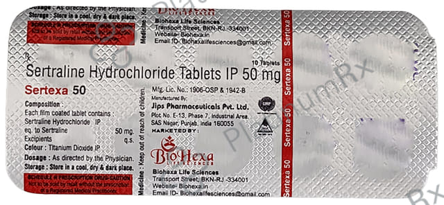 Sertexa 50 Tablet