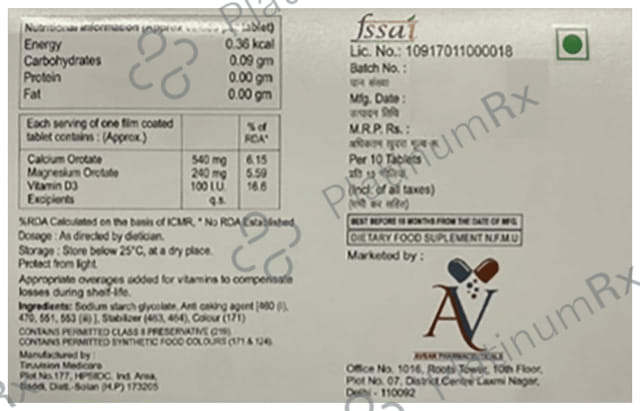 Calote Tablet with Calcium, Magnesium & Vitamin D3