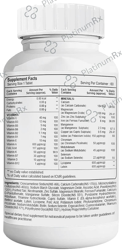 HealthVit Centivan Men 50+ Multivitamin & Multimineral Tablet