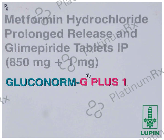 Gluconorm G Plus 1/850mg Tablet PR 15s