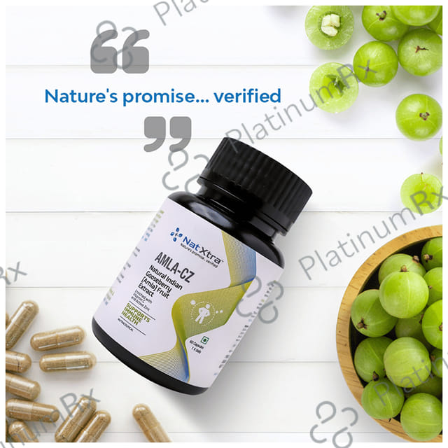 NatXtra Amla-CZ Enriched with Vitamin C & Acitve Zinc Supports Immune Health Capsule