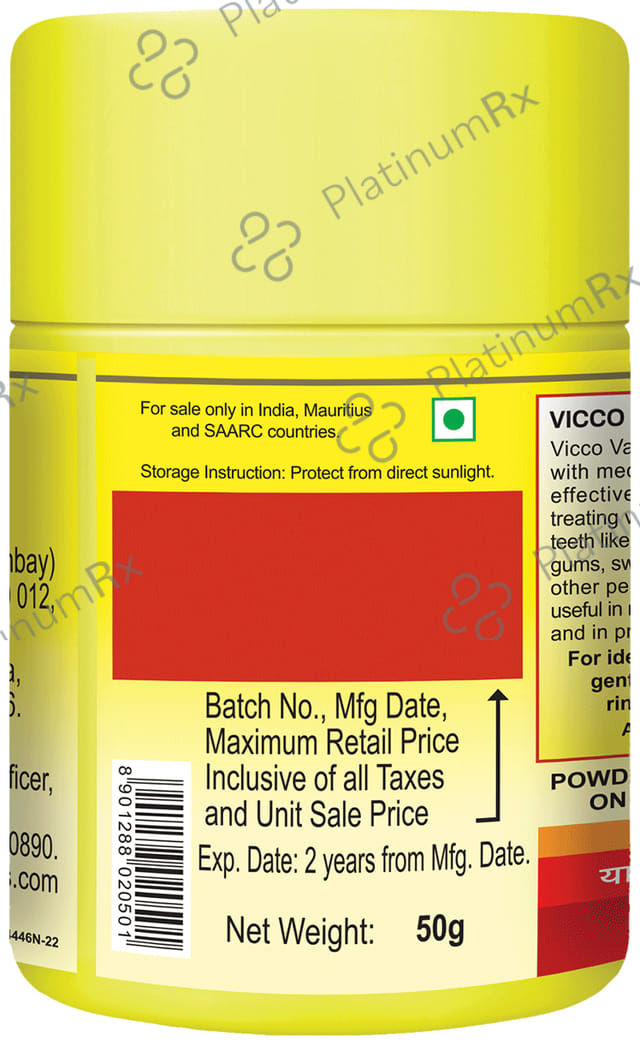 Vicco Vajradanti Tooth Powder 50 gm