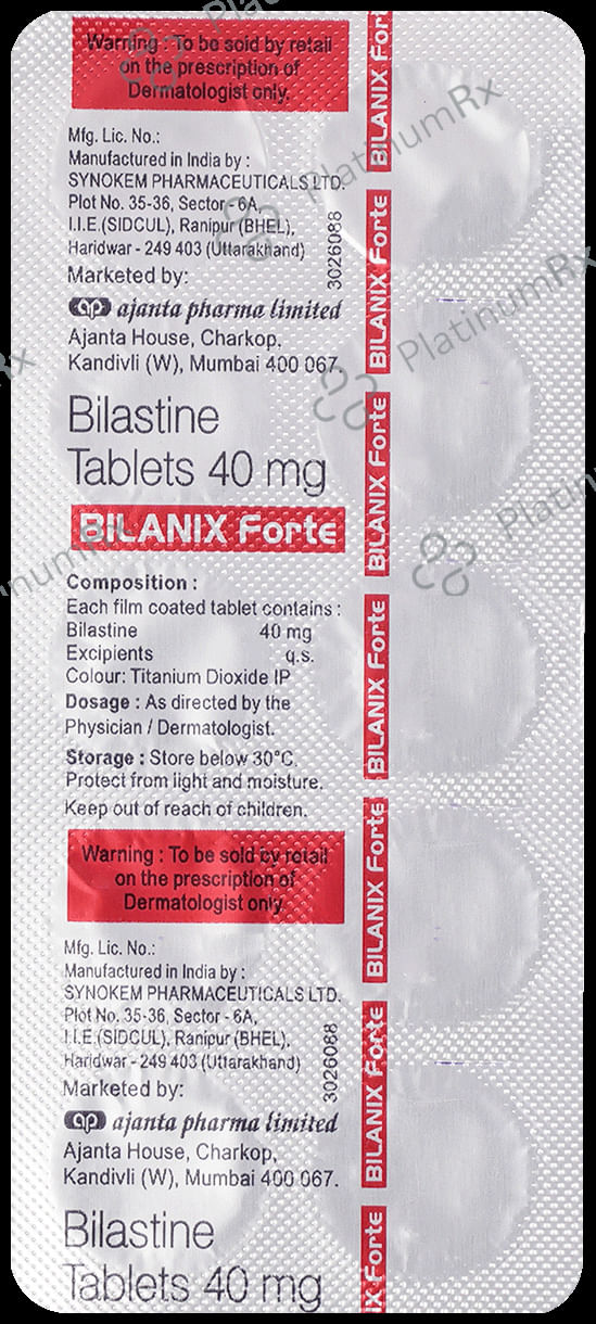 Bilanix Forte 40mg Tablet 10s