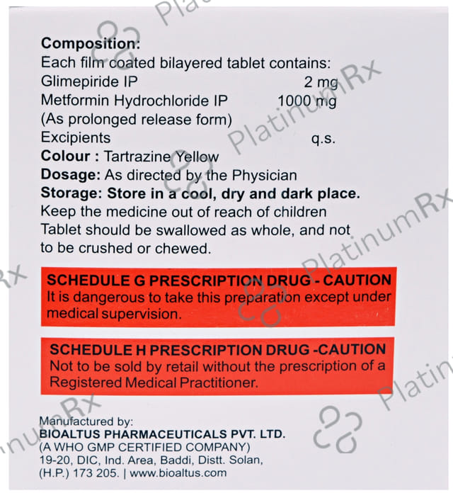 Gepmer M 2/1000mg Tablet PR 15s