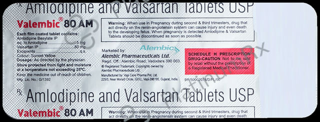 Valembic 80/5mg AM Tablet 10s