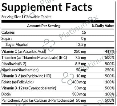 Solaray B-Complex Chewable Tablet Strawberry