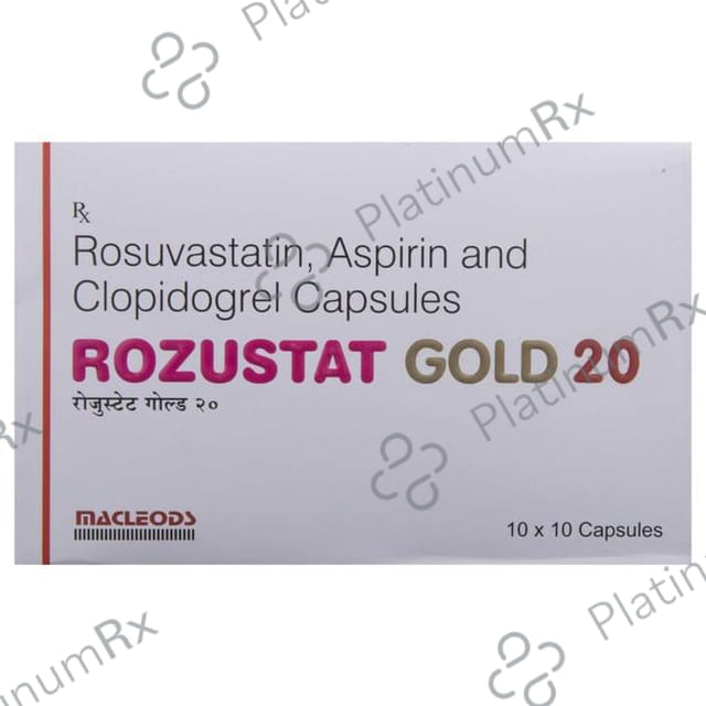 Rozustat Gold 20/75/75mg Capsule 10s