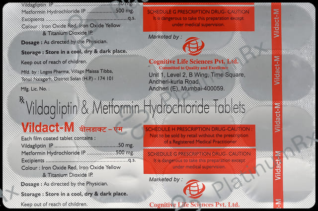 Vildact M 500/50mg Tablet 15s