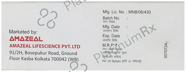 Anxozeal Plus 0.5mg/10mg Tablet