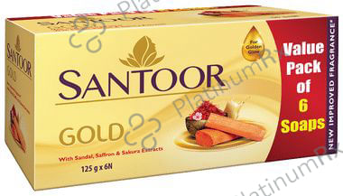 Santoor Gold Soap (125gm Each)