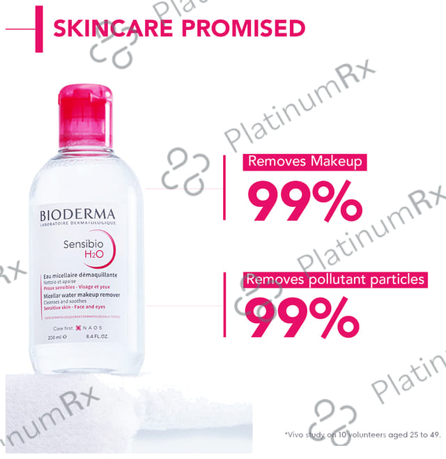 Bioderma Sensibio H2O Make-up Removing Micellar Water & Cleanser - For Sensitive Skin 100 ml