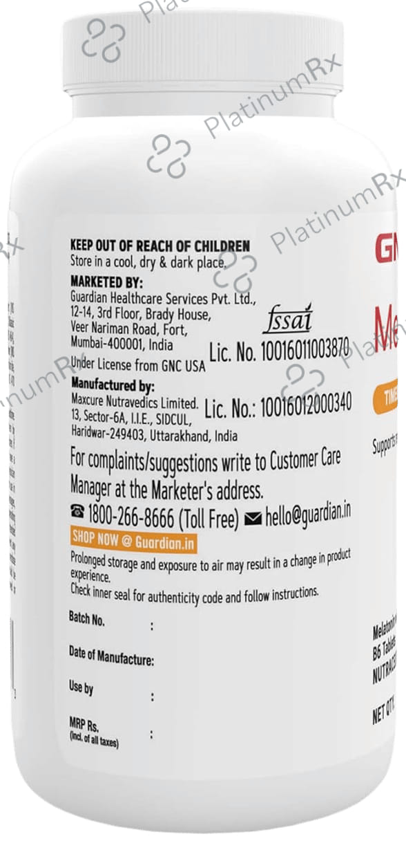 GNC Melatonin 3mg Timed-Release Tablet