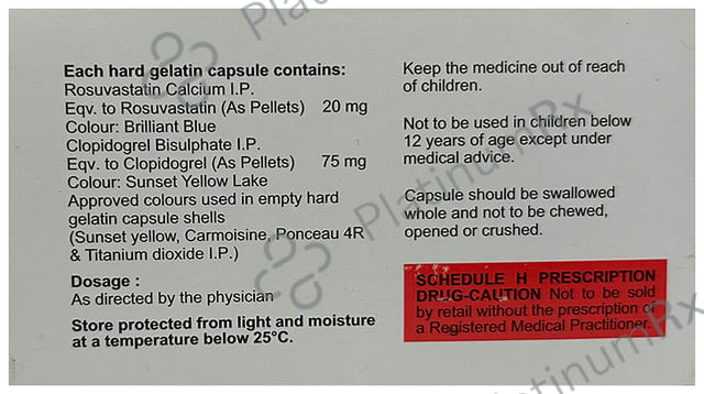 Rosave C 20/75mg Capsule 10s