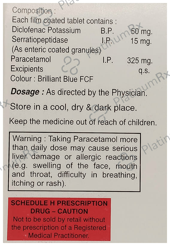 Demo SP 50mg/325mg/15mg Tablet