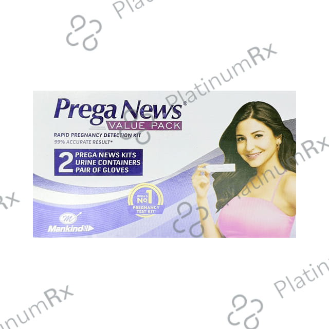 Prega News Value Pack of 2 Pair of Gloves, 2 Urine Container & 2 Prega News Kit
