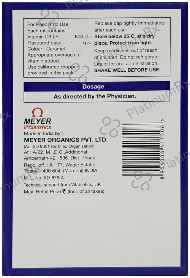 Ultra D3 800IU Oral Drop 15ml